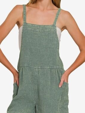 ZENANA SHORTS OVERALLS GAUZE